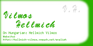 vilmos hellmich business card